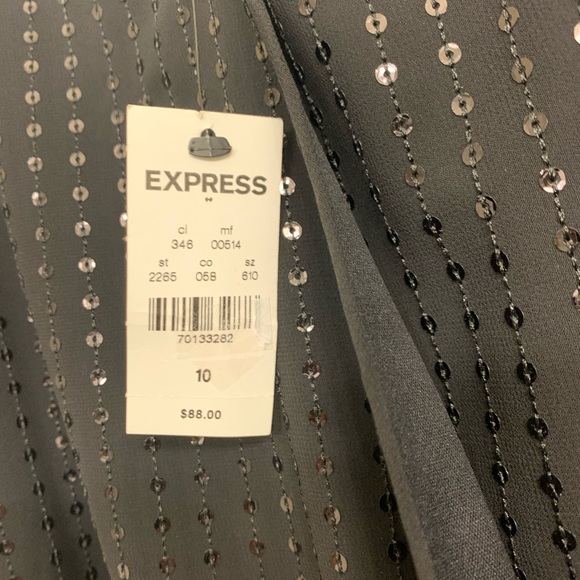 Express sequined black jumpsuit - Picture 2 of 3